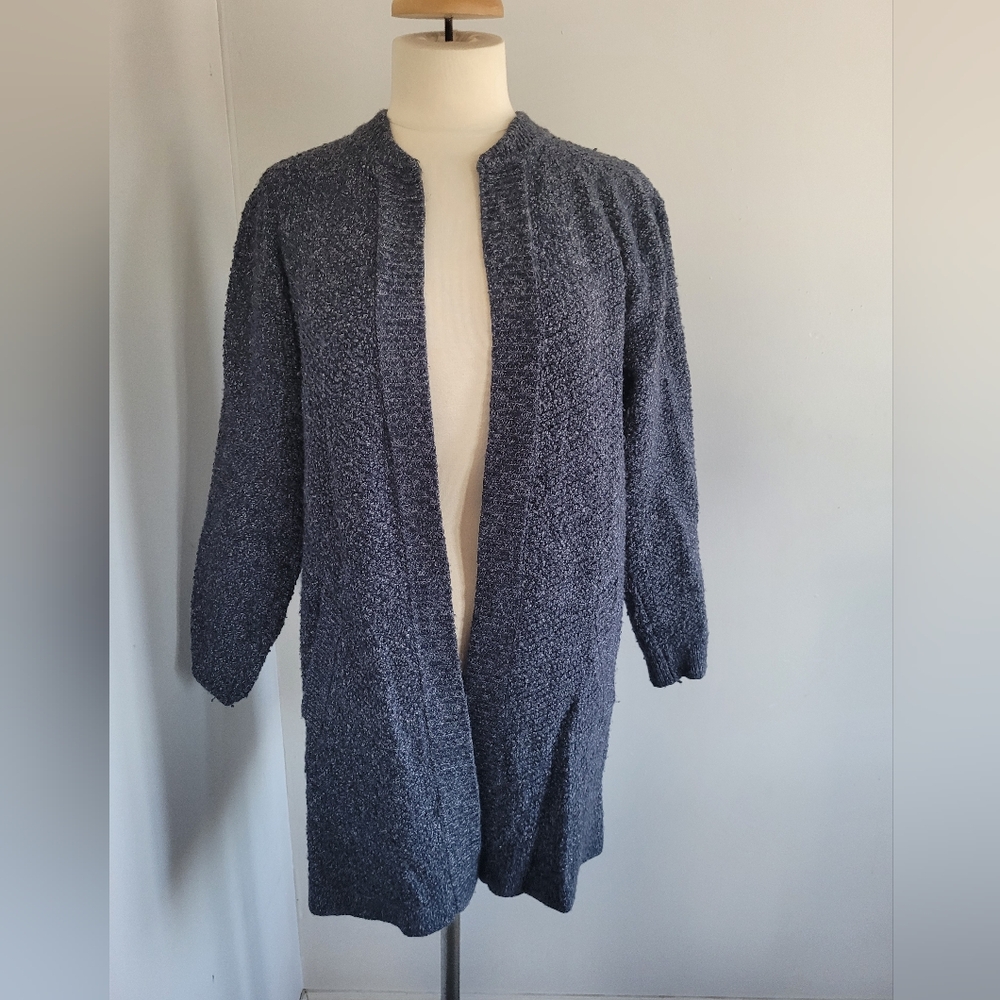 White Stuff Women's Open Front Sweater - Gray Size 44 EU/11, L US